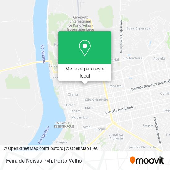 Feira de Noivas Pvh mapa