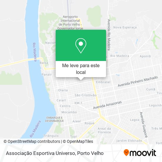 Associação Esportiva Universo mapa