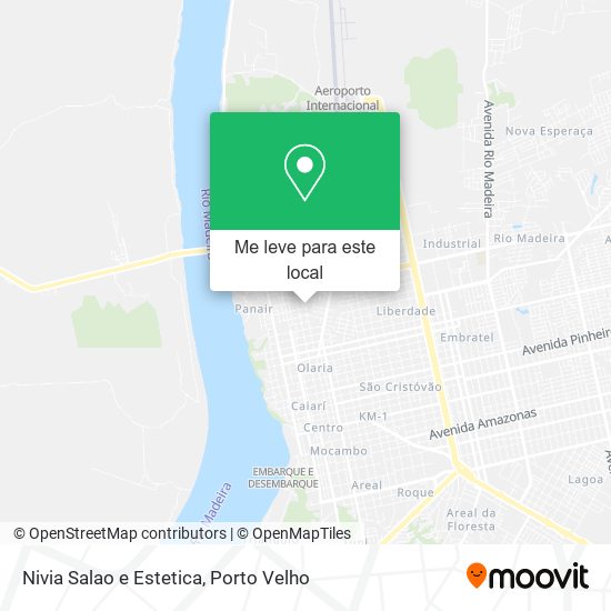 Nivia Salao e Estetica mapa