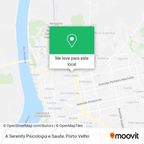 A Serenity Psicologia e Saude mapa