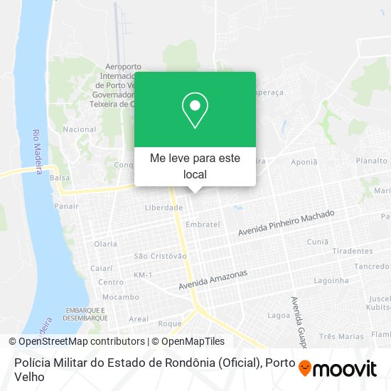 Polícia Militar do Estado de Rondônia (Oficial) mapa