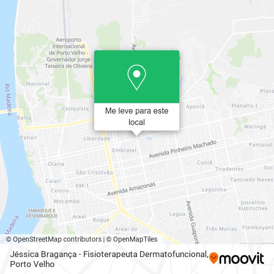 Jéssica Bragança - Fisioterapeuta Dermatofuncional mapa