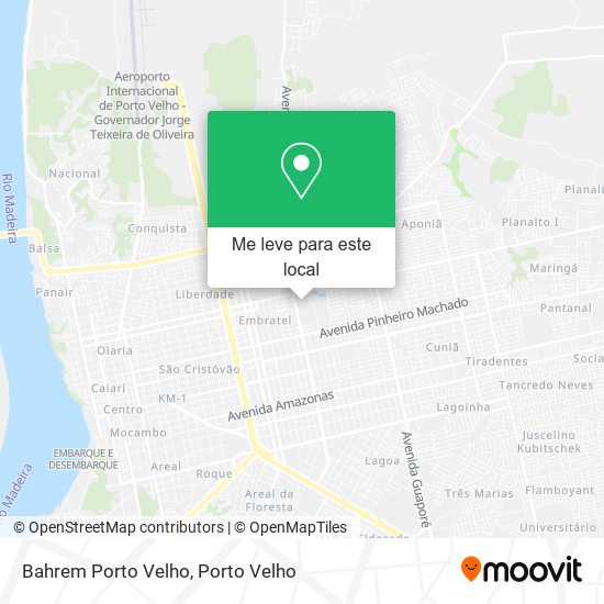 Bahrem Porto Velho mapa