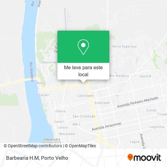 Barbearia H.M mapa