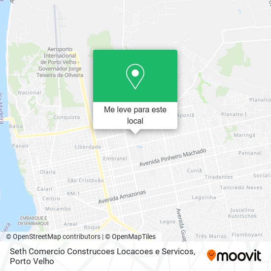 Seth Comercio Construcoes Locacoes e Servicos mapa