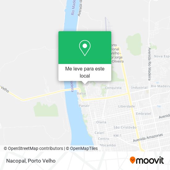 Nacopal mapa
