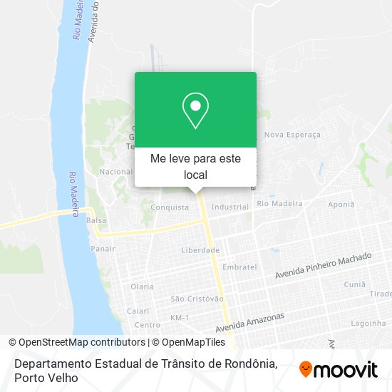 Departamento Estadual de Trânsito de Rondônia mapa