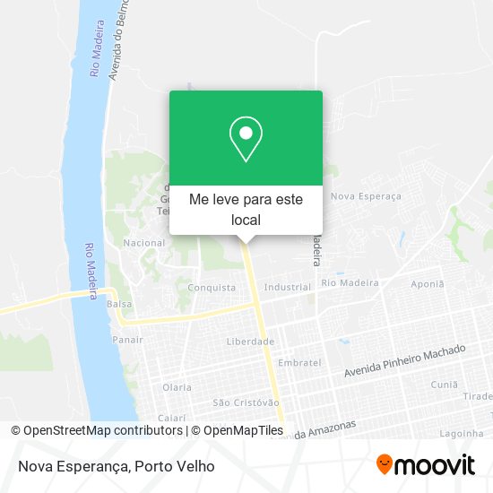 Nova Esperança mapa