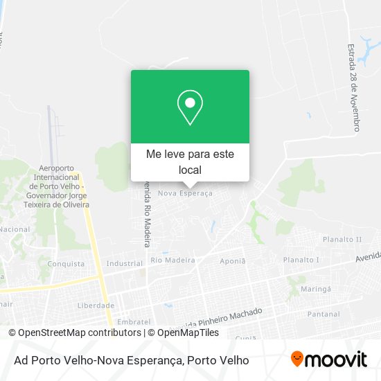 Ad Porto Velho-Nova Esperança mapa
