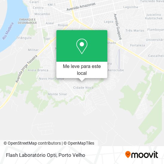 Flash Laboratório Opti mapa
