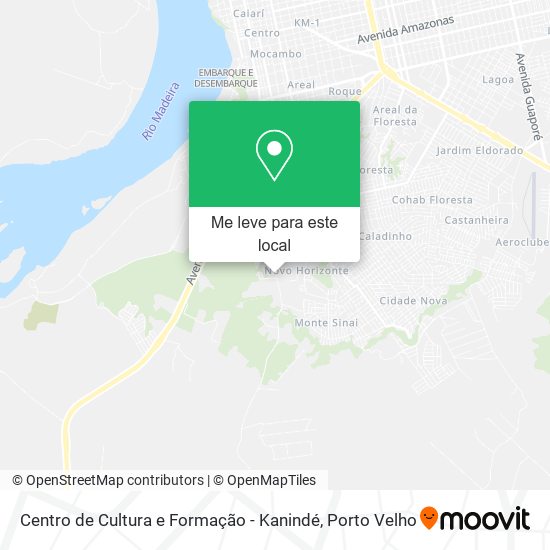 Centro de Cultura e Formação - Kanindé mapa