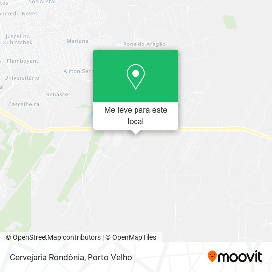 Cervejaria Rondônia mapa