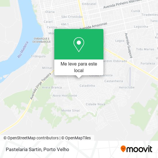 Pastelaria Sartin mapa