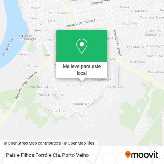 Pais e Filhos Forró e Cia mapa