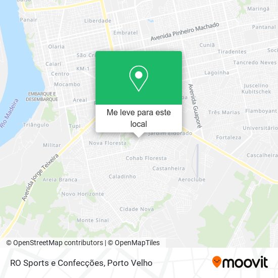 RO Sports e Confecções mapa