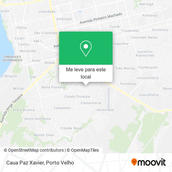 Caua Paz Xavier mapa