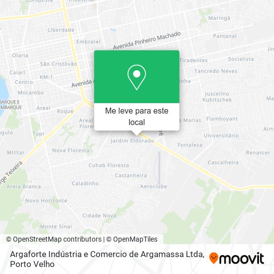 Argaforte Indústria e Comercio de Argamassa Ltda mapa