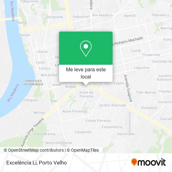 Excelência Li mapa