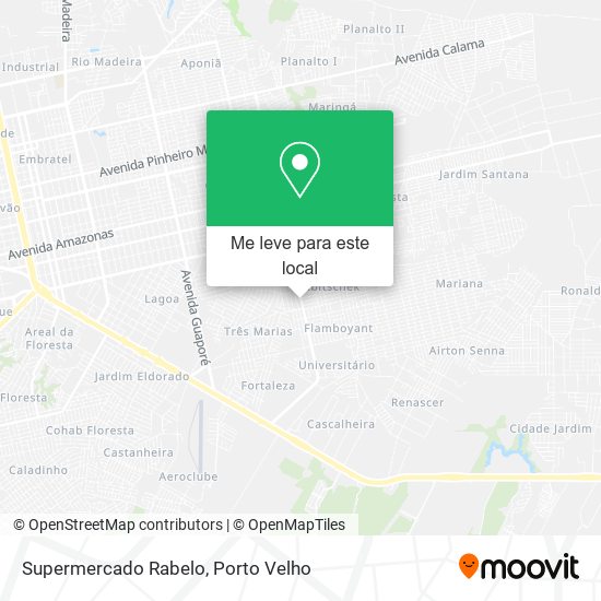 Supermercado Rabelo mapa
