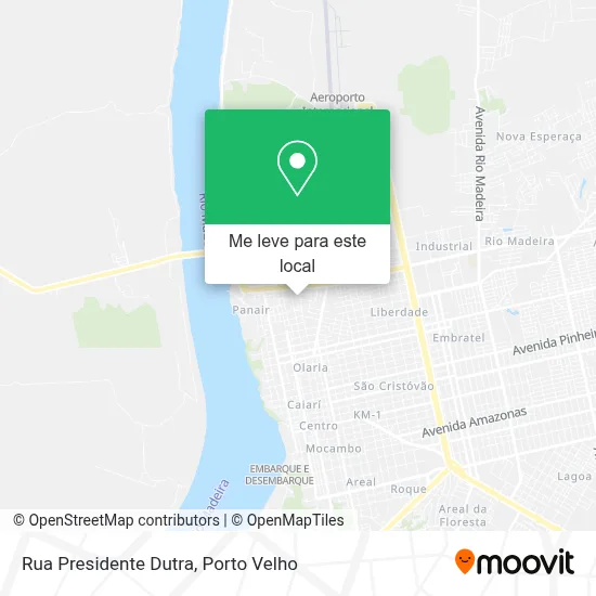 Rua Presidente Dutra mapa