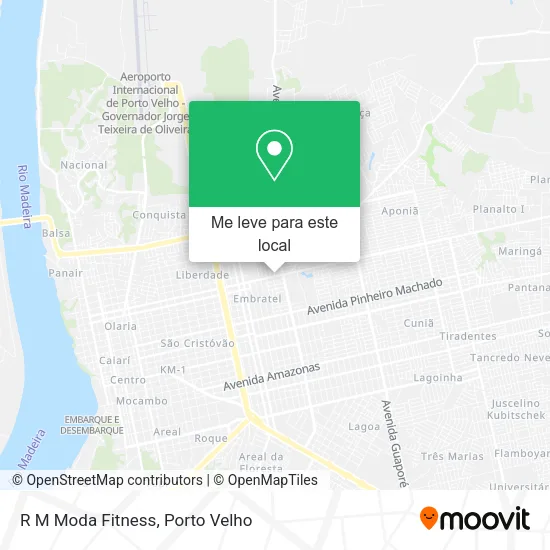 R M Moda Fitness mapa