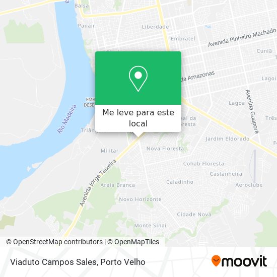 Viaduto Campos Sales mapa