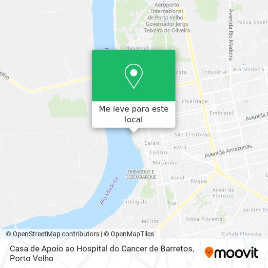 Casa de Apoio ao Hospital do Cancer de Barretos mapa