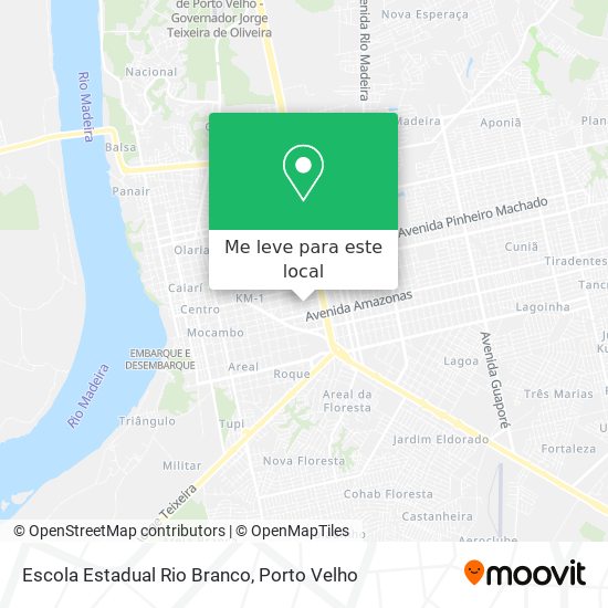 Escola Estadual Rio Branco mapa