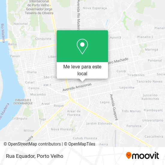 Rua Equador mapa