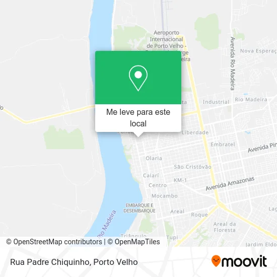 Rua Padre Chiquinho mapa
