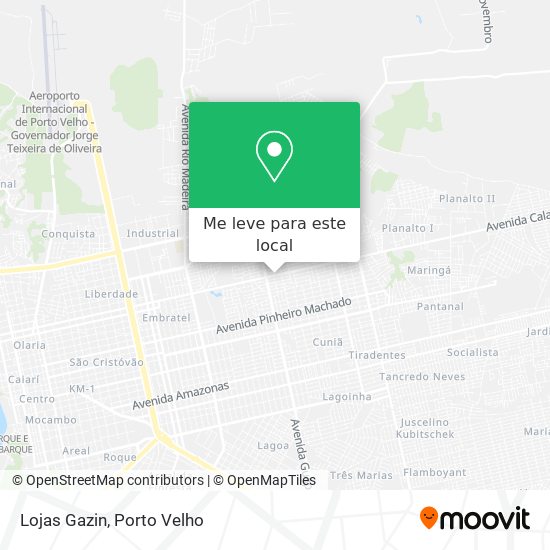 Lojas Gazin mapa