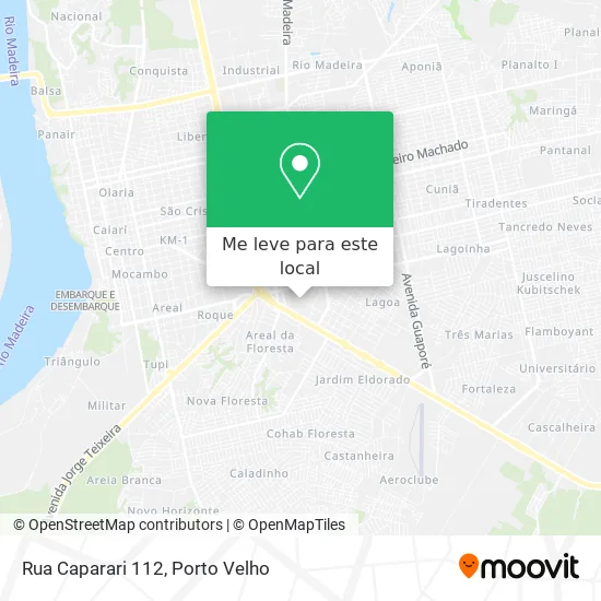 Rua Caparari 112 mapa