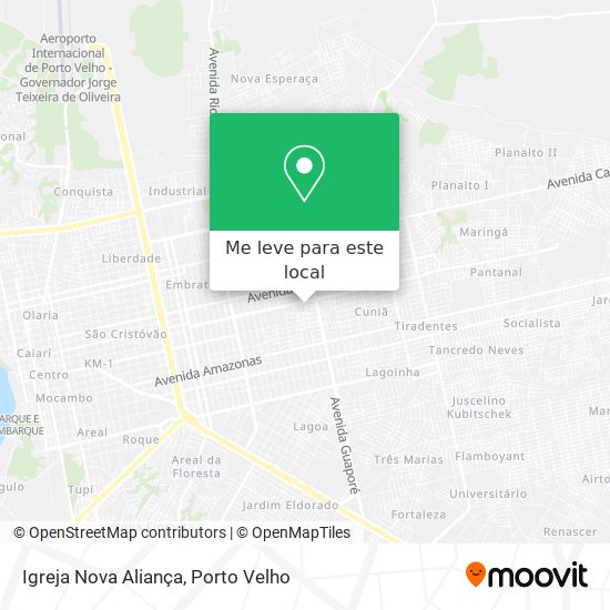 Igreja Nova Aliança mapa