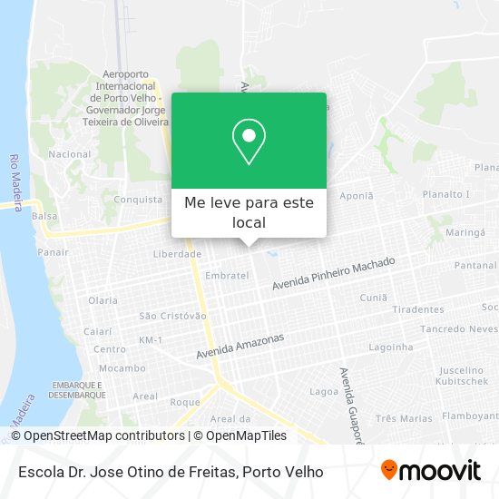 Escola Dr. Jose Otino de Freitas mapa