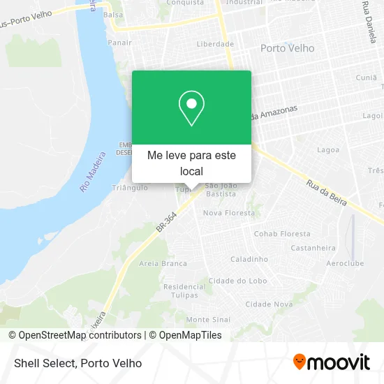 Shell Select mapa