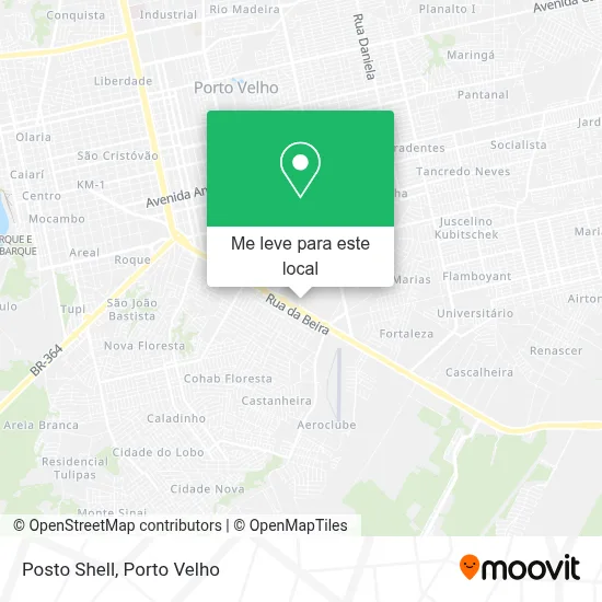 Posto Shell mapa