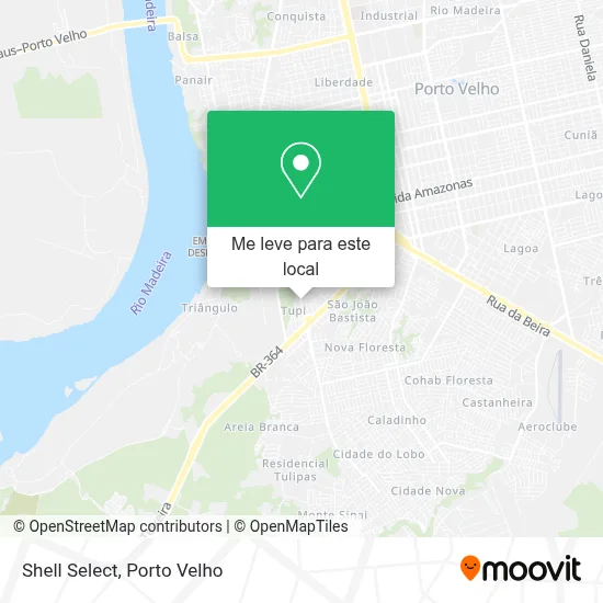 Shell Select mapa