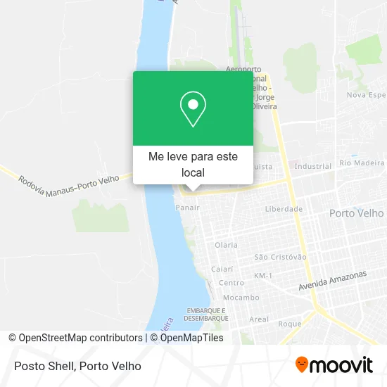 Posto Shell mapa