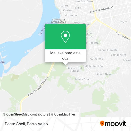 Posto Shell mapa