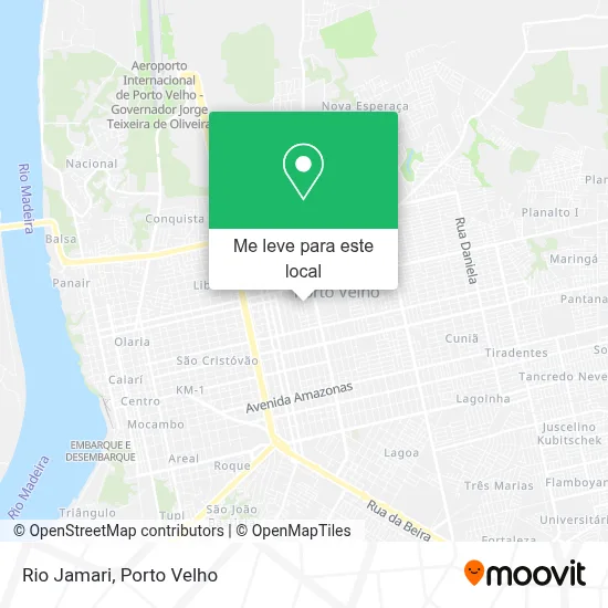 Rio Jamari mapa