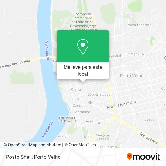 Posto Shell mapa