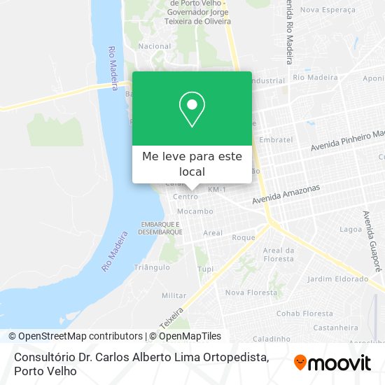 Consultório Dr. Carlos Alberto Lima Ortopedista mapa