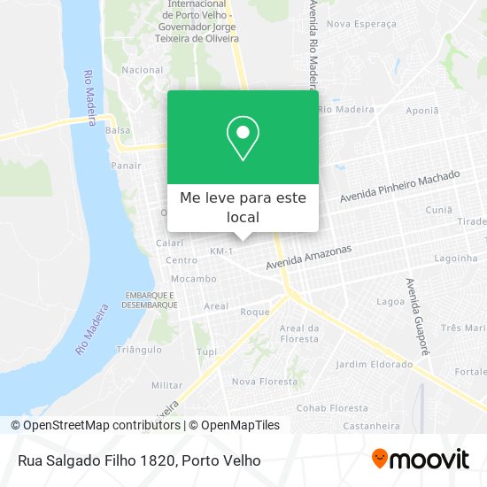 Rua Salgado Filho 1820 mapa