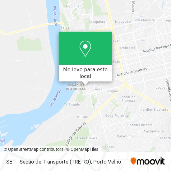 SET - Seção de Transporte (TRE-RO) mapa