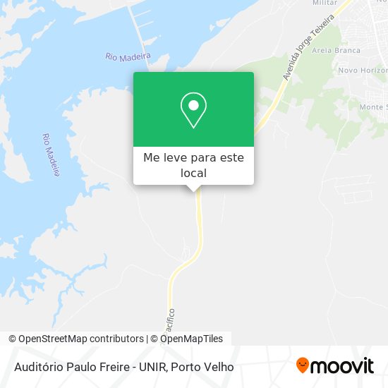 Auditório Paulo Freire - UNIR mapa
