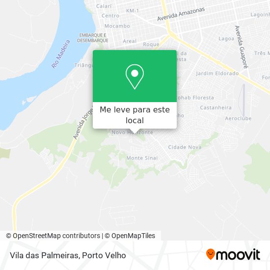 Vila das Palmeiras mapa