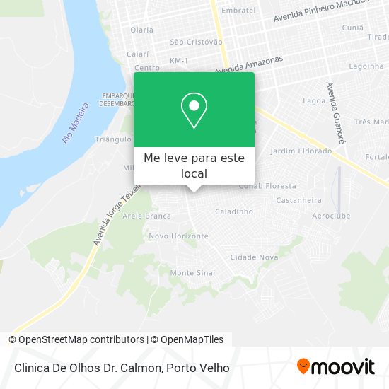 Clinica De Olhos Dr. Calmon mapa