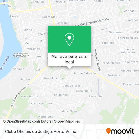 Clube Oficiais de Justiça mapa