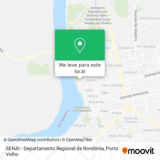 SENAI - Departamento Regional de Rondônia mapa