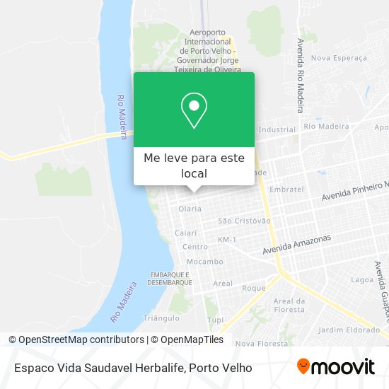 Espaco Vida Saudavel Herbalife mapa